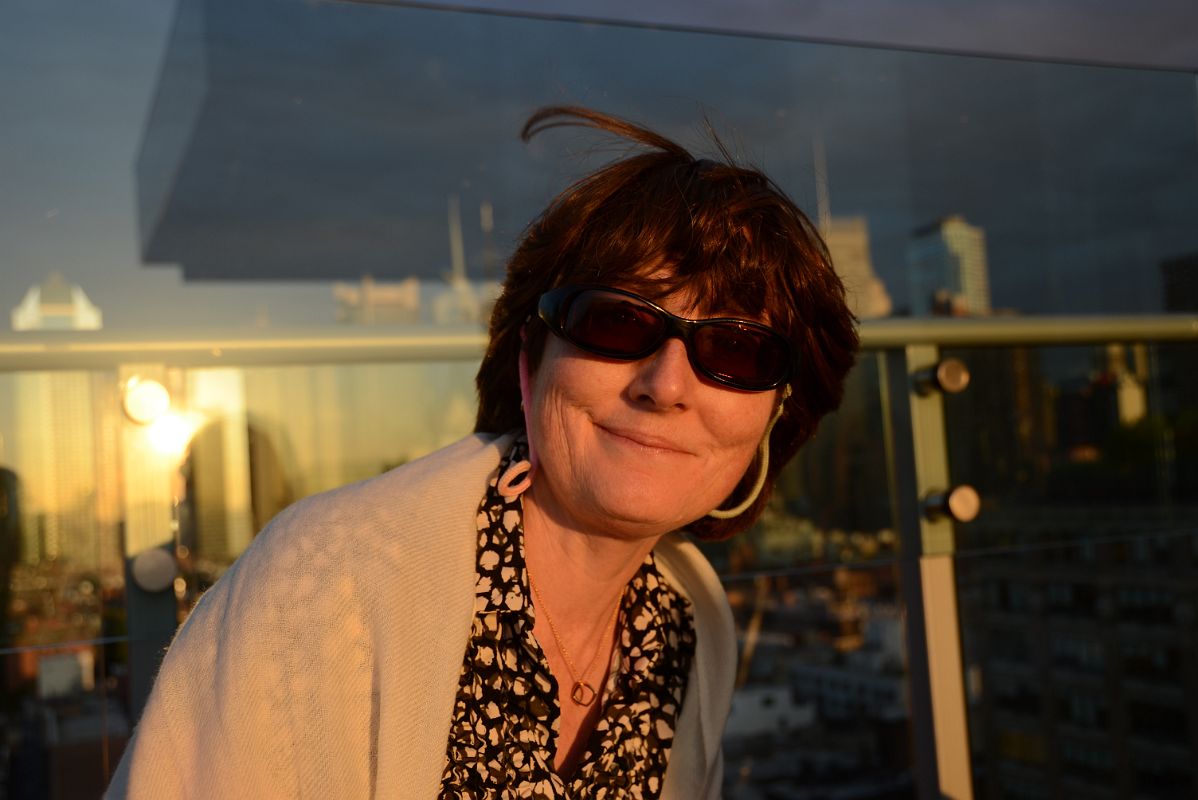 19 Charlotte Ryan Enjoying The Sunset Sun At New York Ink48 Hotel Rooftop Bar